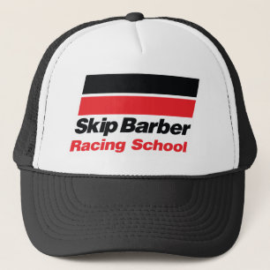 Hatt för överhoppbarberarelogotyp truckerkeps