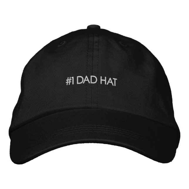 HATT FÖR PAPPA #1 BRODERAD KEPS (Framsida)
