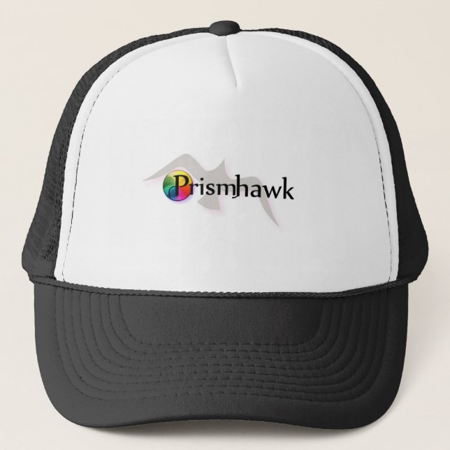 Hatt för Prismhawk logotypsvart Truckerkeps (Framsida)