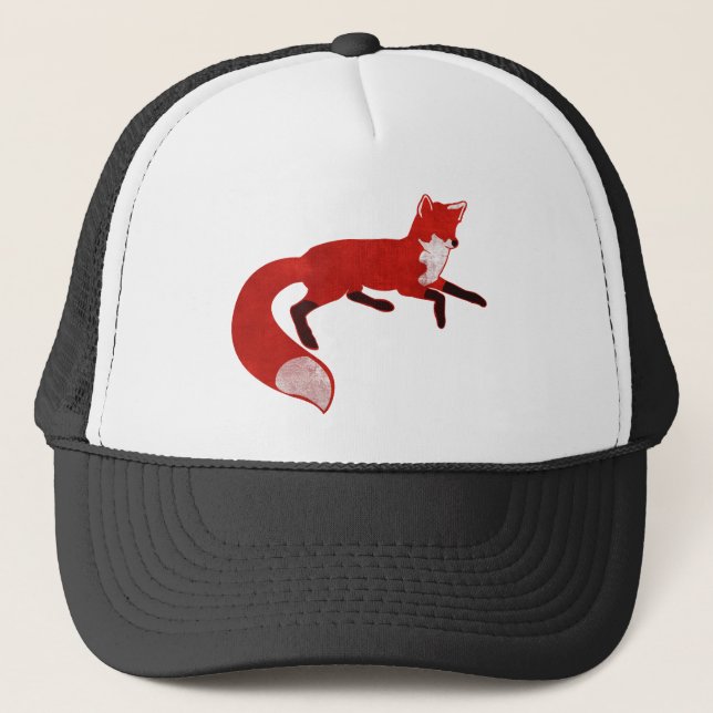 Hatt för rävvintagedesign keps (Framsida)