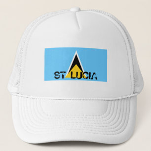 Hatt för Saint Lucia flaggasouvenir Keps