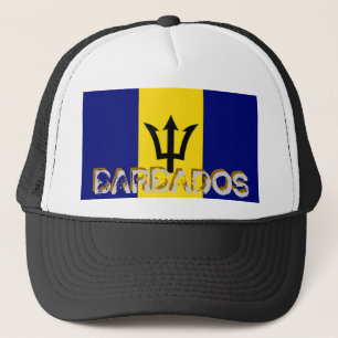 Hatt för souvenir för Barbados barbadianflagga Truckerkeps