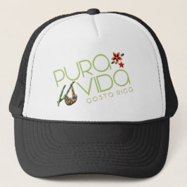 Hatt för souvenir för Costa Rica Pura Vida Truckerkeps