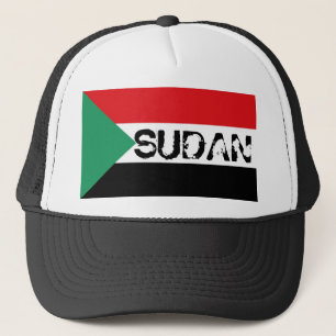 Hatt för souvenir för Sudan sudaneseflagga Truckerkeps