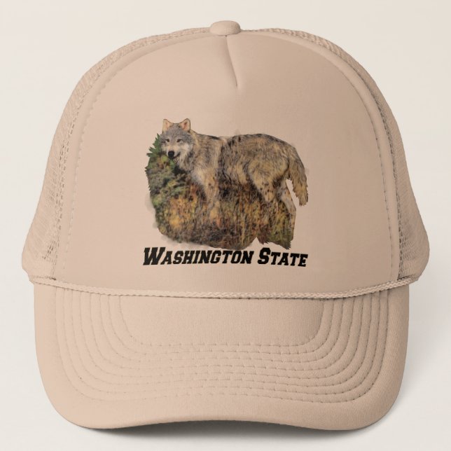 Hatt för stat Washington (varg) Keps (Framsida)