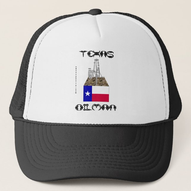 Hatt för Texas Oilmanoilfield Truckerkeps (Framsida)
