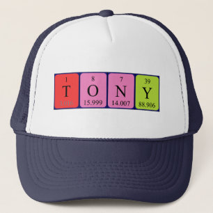 Hatt för Tony periodisk bordnamn Keps