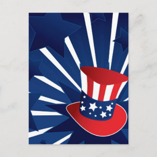 Hatt för Uncle Sam Vykort