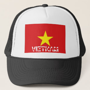 Hatt för Vietnam vietnamesisk flaggasouvenir Truckerkeps