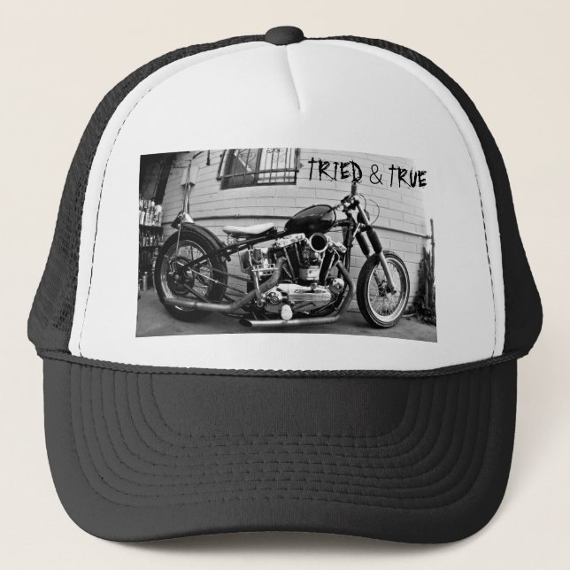 Hatt för vintageHarley Ironhead avbrytare Keps (Framsida)