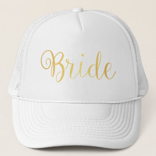 Hatt - guld- brud keps