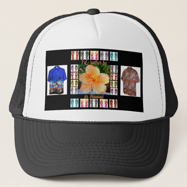 Hatt Hawaii Tapestry Truckerkeps (Framsida)