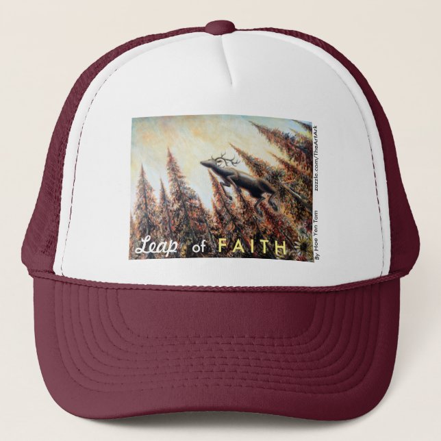 Hatt - hoppa hjort truckerkeps (Framsida)