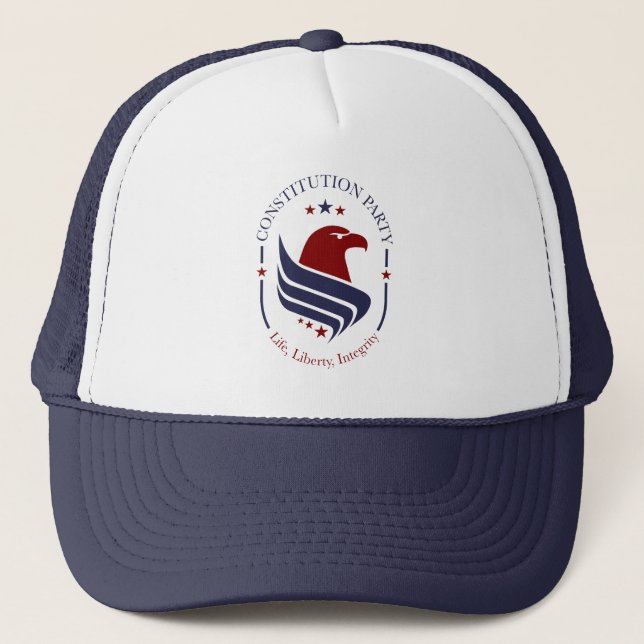 Hatt, i trucker-stil, Konstitutionspartiet  Keps (Framsida)