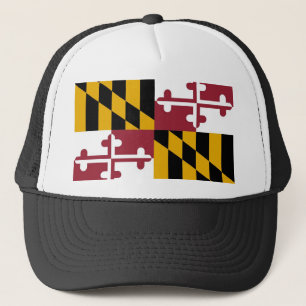 Hatt med den statliga flagga av Maryland - USA Truckerkeps