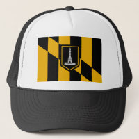 Hatt med flagga av Baltimoren, Maryland, USA