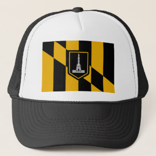 Hatt med flagga av Baltimoren, Maryland, USA Keps
