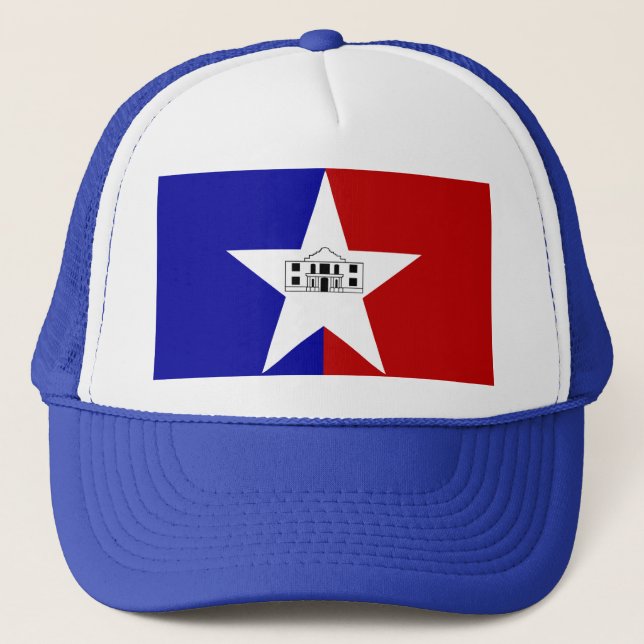 Hatt med flagga av San Antonio, Texas, USA Keps (Framsida)
