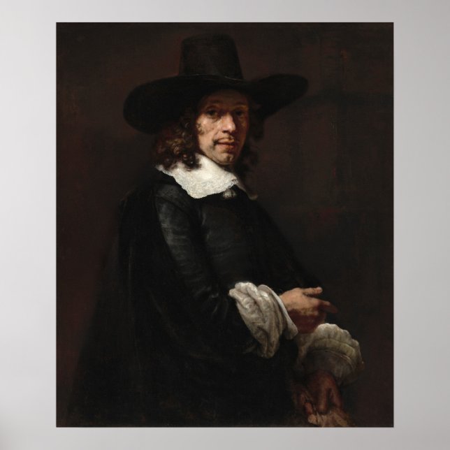 Hatt och handskar - Poster av Rembrandt Fine Art (Framsidan)