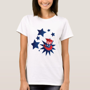 Hatt och stjärnor för Uncle Sam T Shirt