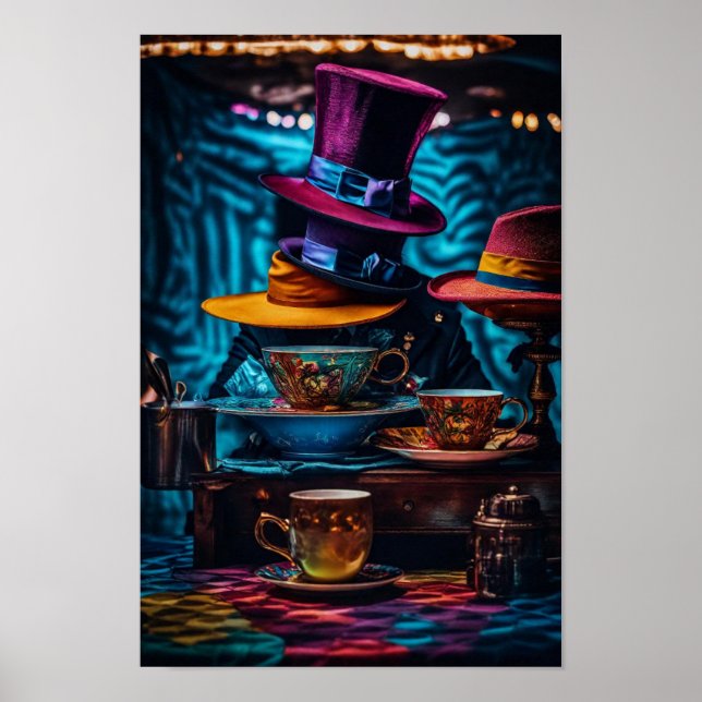 Hattar av Mad Hatter Poster (Framsidan)