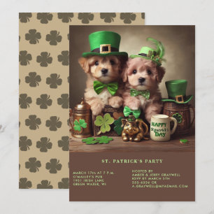 Hattar för Grönten lycklig St patrick's day Adsibl Inbjudningar