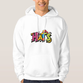 "Hattar och slag: Urban Hip-Skutt T-Shirt Design" Hoodie
