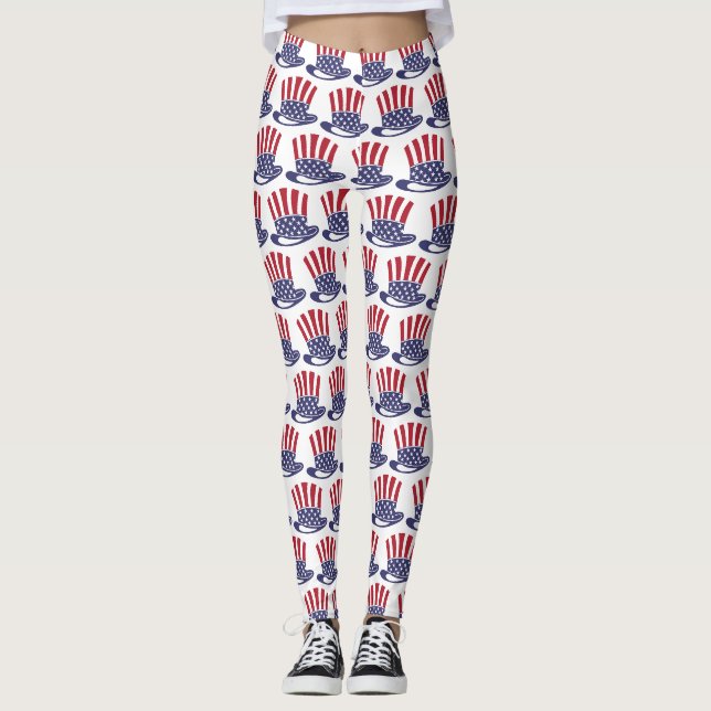 Hatten av för Amerika! Leggings (Framsida)