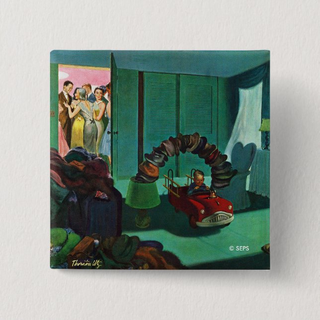 Hatten överbryggar knapp (Framsida)