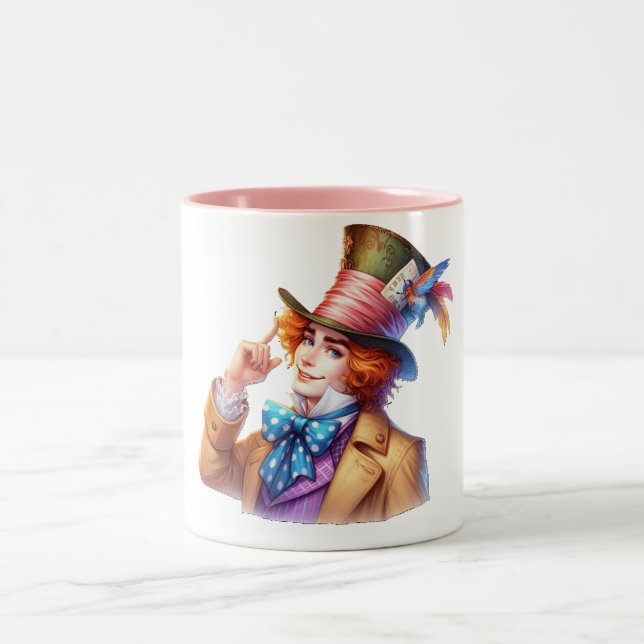 Hatter ai art Två-Tonad mugg (Center)