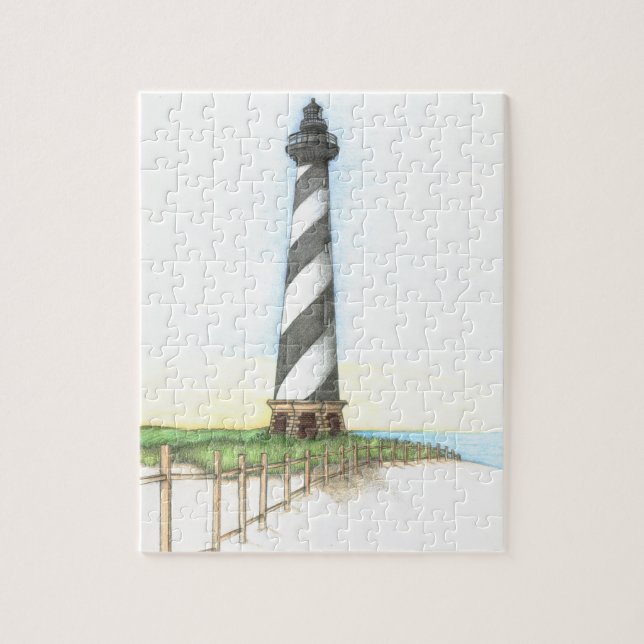 Hatteras fyr jigsaw pussel (Vertikal)
