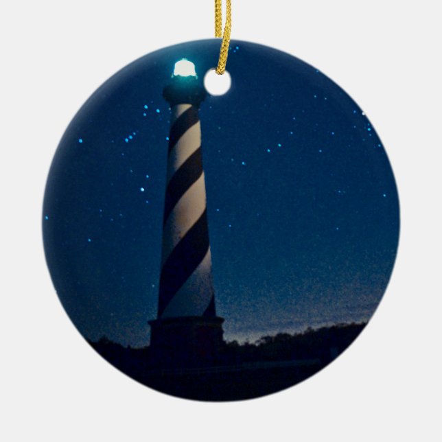 Hatteras lampa julgransprydnad keramik (Framsidan)