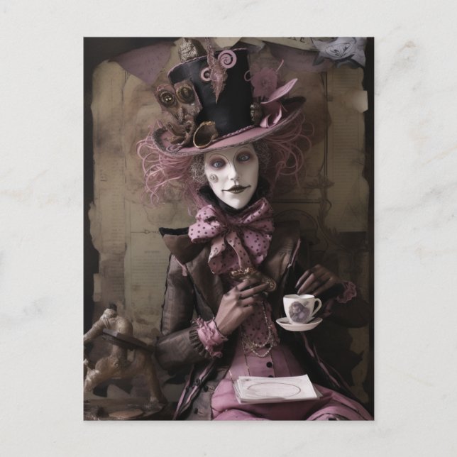 Hatters Tea Vykort (Framsida)