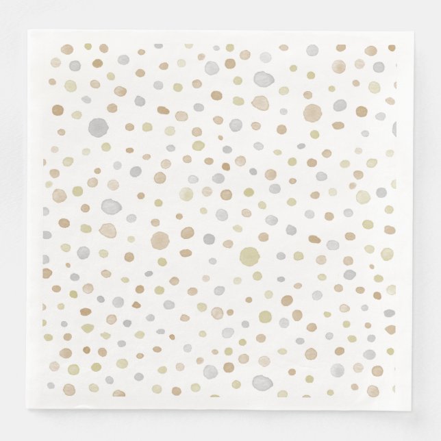 Hattie Confetti Watercolor Dots, Pappersservett (Framsida)