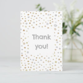 Hattie Confetti Watercolor Dots tackkort Tack Kort