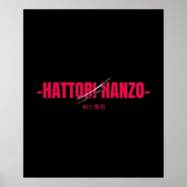 Hattori Hanzo Poster (Framsidan)