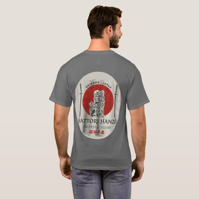 Hattori Hanzo Svärd & Sushi T Shirt (Hel baksida)