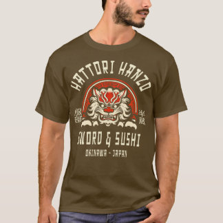 Hattori Hanzo Sword och Sushi 1 T Shirt