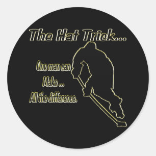 Hatttrickklistermärken Runt Klistermärke