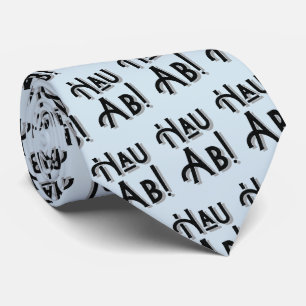 Hau Ab! Tyska Deutschland Slang Tie Krawatte Slips