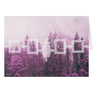 Haudenosaunee Misty Forest Flagga Card Hälsningskort