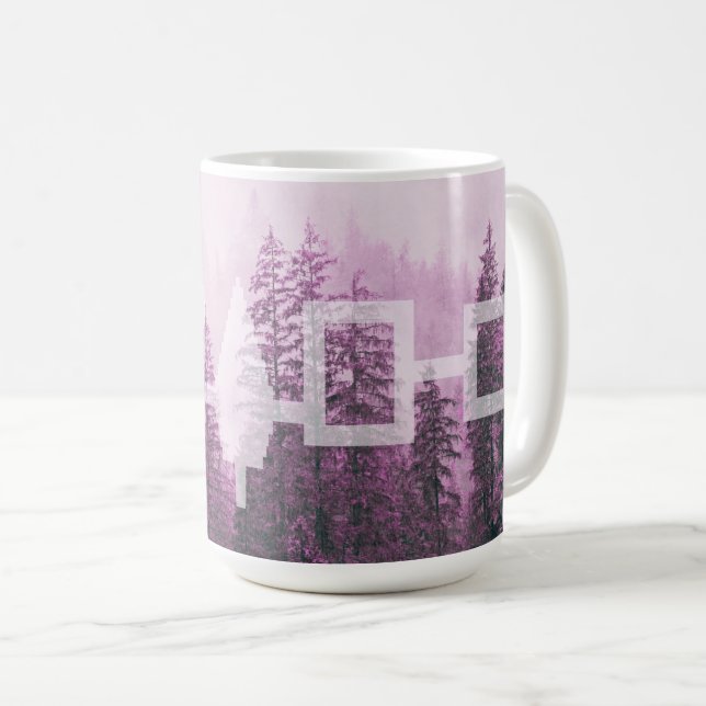 Haudenosaunee Misty Forest Flagga Kaffemugg (Framsida höger)