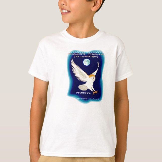 "Haudenosaunee - The People of the Longhouse" T-shirt (Framsida)