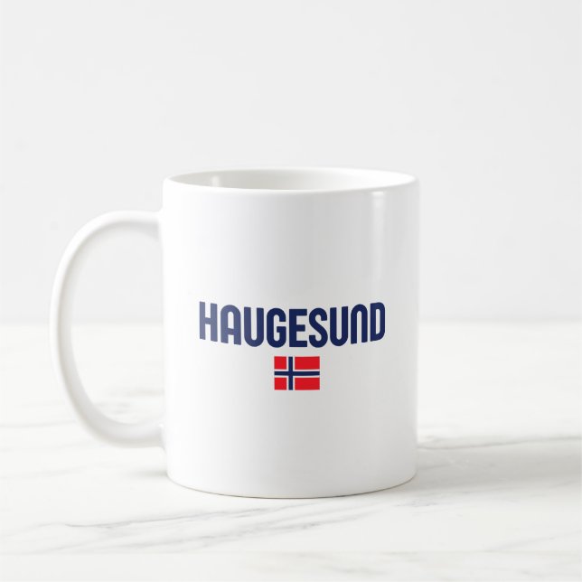 HAUGESUND-Norge Kaffemugg (Vänster)