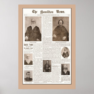 Haughey familjmöte - Sept 16, 1904 - brunt Poster