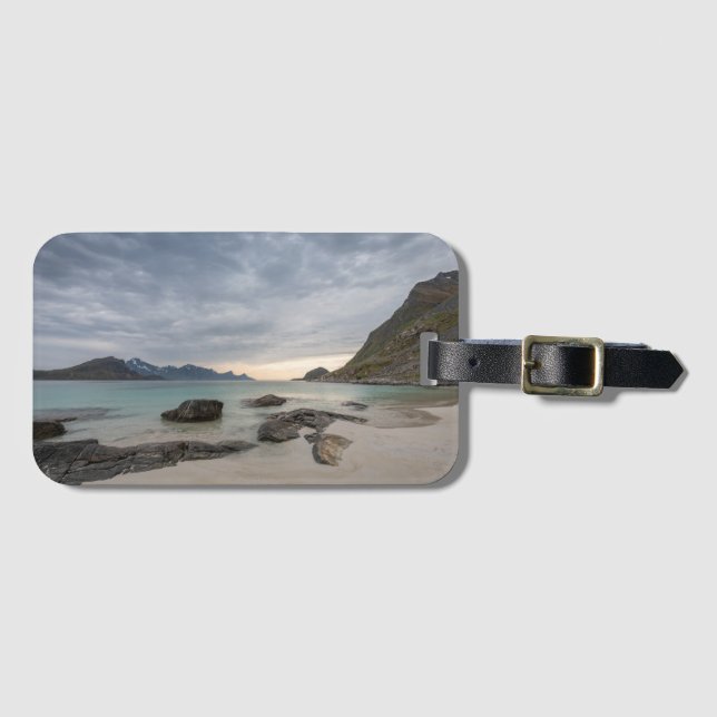 Haukland Beach Lofoten Bagagebricka (Framsida horisontal)