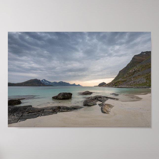Haukland Beach Lofoten Poster (Framsidan)