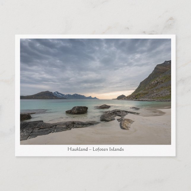 Haukland Beach Vykort (Framsida)