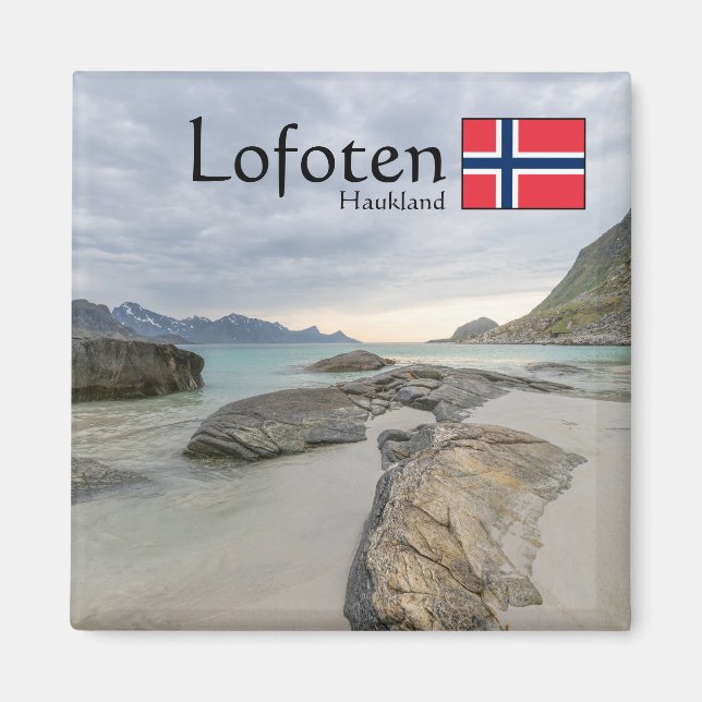 Haukland Souvenir Magnet (Framsidan)