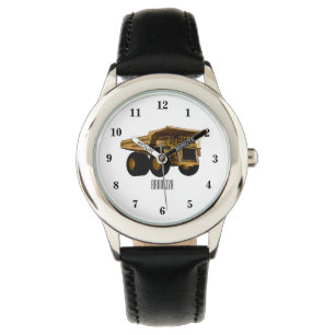 Haul lastbil tecknad illustration armbandsur